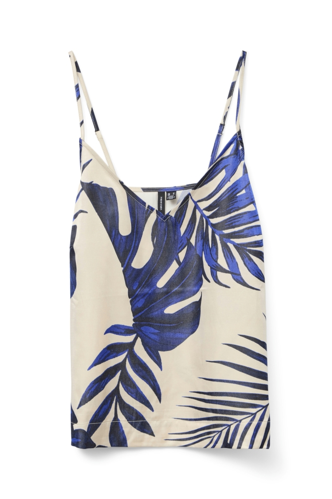 VMVINA SINGLET TOP WVN GA 10327428 CLOUD DANCER/LEAF